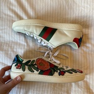 Gucci Ace Leather Sneakers